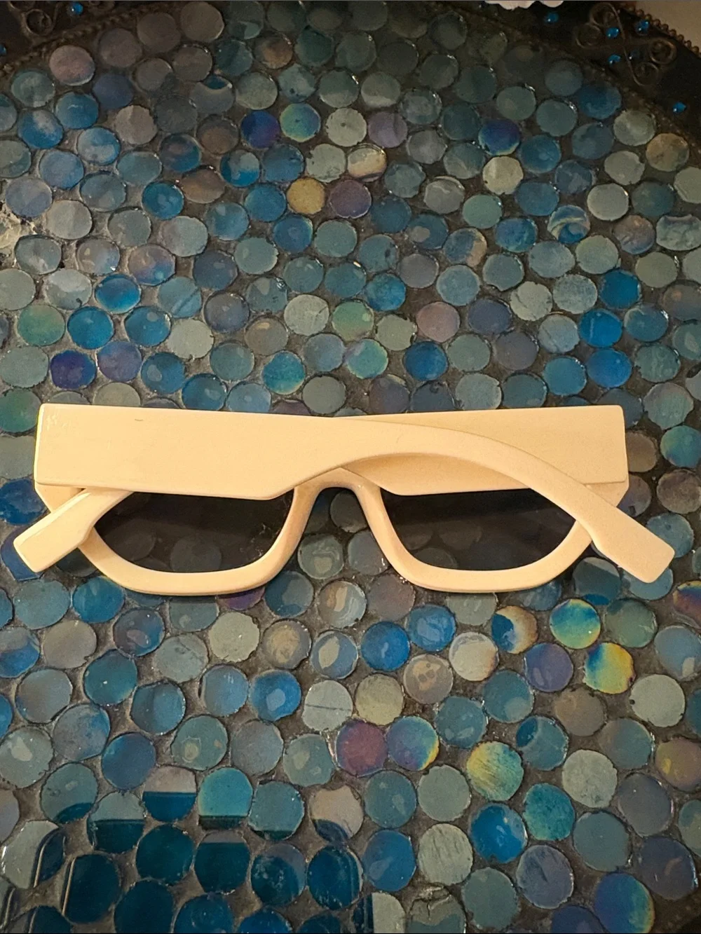 Brown and Cream Cat-Eye Sunglasses